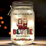 Always Had The Best Times With You - Bestie Personalized Custom Mason Jar Light - Christmas Gift For Best Friends, BFF, Sisters