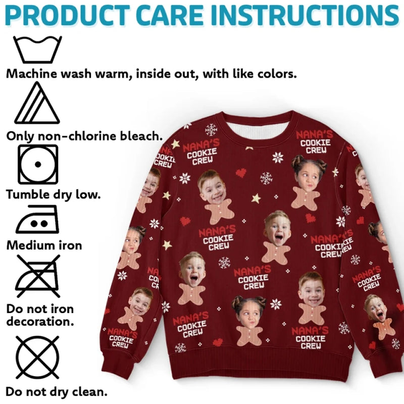 Custom Photo Memories Are Made When We All Get Together - Family Personalized Custom Ugly Sweatshirt - Unisex Wool Jumper - Christmas Gift For Mom, Grandma