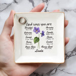 Life Is Better With True Friends Like You By My Side - Bestie Personalized Custom Jewelry Dish - Gift For Best Friends, BFF, Sisters