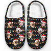 Photo personnalisée pour Noël, ne le passez pas seul ! Chaussons moelleux personnalisés pour chiens et chats ! Cadeau de Noël pour les propriétaires et les amoureux des animaux.