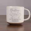 The Greatest Gift Of Life Is Friendship - Bestie Personalized Custom Pottery Mug - Gift For Best Friends, BFF, Sisters