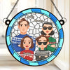 Together, We Celebrate The Magic Of The Season - Family Personalized Window Hanging Suncatcher Ornament - Christmas Gift For Family Members