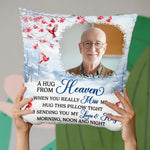 Custom Photo An Embrace From The Skies - Memorial Personalized Custom Pillow - Sympathy Gift, Christmas Gift For Family