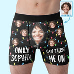 Custom Photo Bring Joy To His Regular Routine With Something Fun - Funny Personalized Custom Boxer Briefs, Men's Boxers - Christmas Gift For Boyfriend, Husband, Anniversary