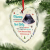 Custom Photo The Smallest Feet Make The Biggest Footprints In Our Hearts - Family Personalized Custom Heart Glass Ornament - Christmas Gift For Baby Kids, Newborn