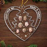 Custom Photo The Best Part Of Christmas Is Being Together - Family Personalized Custom Ornament - Acrylic Custom Shaped - Christmas Gift For Family Members