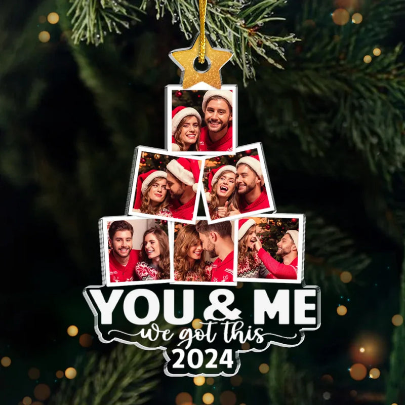 Custom Photo We Got This Christmas - Couple Personalized Custom Ornament - Acrylic Custom Shaped - Christmas Gift For Husband Wife, Anniversary