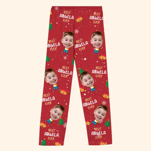 Photo personnalisée Joyeux Noël à tous - Pyjama personnalisé pour toute la famille - Cadeau de Noël pour maman, grand-mère