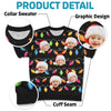 Custom Photo Kids Show Us The True Meaning Of Christmas - Family Personalized Custom All Over Print Adult Short Sleeve Sweater - Christmas Gift For Family Members
