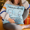 Distance Only Separates Our Bodies, Not Our Souls - Bestie Personalized Custom Pillow - Gift For Best Friends, BFF, Sisters