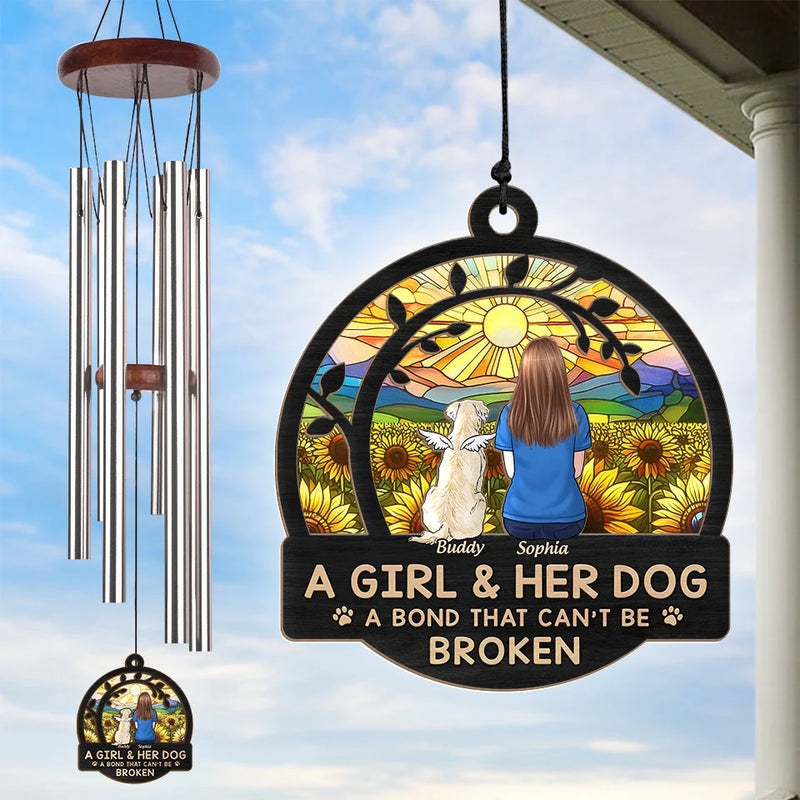 Dogs Make Everything Better - Dog Personalized Custom Wind Chime Suncatcher - Christmas Gift For Pet Owners, Pet Lovers