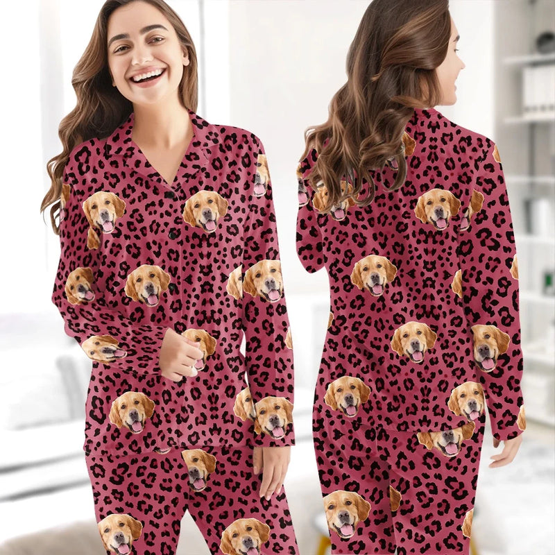 Custom Photo The Best Therapist Has Fur And Four Legs - Dog & Cat Personalized Custom Pajamas - Christmas Gift For Pet Owners, Pet Lovers
