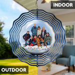Custom Photo Winter Memories Decor - Personalized Wind Spinner