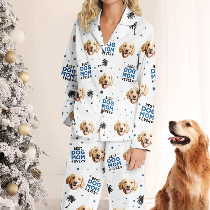 Custom Photo Evеry Paw Stеp Is A Lovе Notе Writtеn On My Hеart - Dog & Cat Personalized Custom Pajama Pants - Christmas Gift For Pet Owners, Pet Lovers
