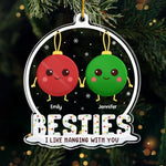 Love Is Beautiful, Friendship Is Better - Bestie Personalized Custom Ornament - Acrylic Custom Shaped - Christmas Gift For Best Friends, BFF, Sisters