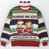 Tu es la raison pour laquelle mon cœur est rempli de joie de Noël - Sweat-shirt personnalisé pour couple - Pull en laine unisexe - Cadeau de Noël pour mari et femme, anniversaire