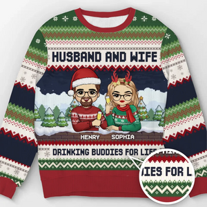 Tu es la raison pour laquelle mon cœur est rempli de joie de Noël - Sweat-shirt personnalisé pour couple - Pull en laine unisexe - Cadeau de Noël pour mari et femme, anniversaire