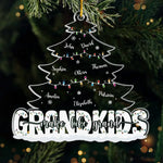The Best Gift Around Christmas Tree - Family Personalized Custom Ornament - Acrylic Custom Shaped - Christmas Gift For Family Members