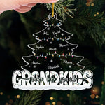 The Best Gift Around Christmas Tree - Family Personalized Custom Ornament - Acrylic Custom Shaped - Christmas Gift For Family Members