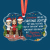 May Your Holidays Be Merry And Bright - Coworker Personalized Custom Benelux Glass Ornament - Christmas Gift For Coworkers, Work Friends, Colleagues