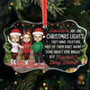 May Your Holidays Be Merry And Bright - Coworker Personalized Custom Benelux Glass Ornament - Christmas Gift For Coworkers, Work Friends, Colleagues