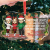 May Your Holidays Be Merry And Bright - Coworker Personalized Custom Benelux Glass Ornament - Christmas Gift For Coworkers, Work Friends, Colleagues