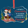 May Your Holidays Be Merry And Bright - Coworker Personalized Custom Benelux Glass Ornament - Christmas Gift For Coworkers, Work Friends, Colleagues