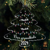 There's No Place Like Home For The Holidays - Family Personalized Custom Ornament - Acrylic Custom Shaped - Christmas Gift For Grandma, Grandpa, Grandkids