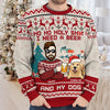I Just Want To Drink Beer And Cuddle My Pet - Dog & Cat Personalized Custom Ugly Sweatshirt - Unisex Wool Jumper - Christmas Gift For Pet Owners, Pet Lovers