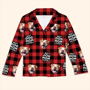 Pyjama personnalisé avec photo : amour inconditionnel de vos amis à quatre pattes ! Pyjama personnalisé pour chien et chat ! Cadeau de Noël pour propriétaires et amoureux des animaux.