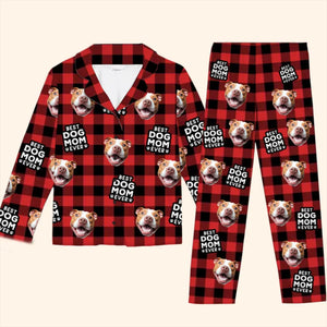 Pyjama personnalisé avec photo : amour inconditionnel de vos amis à quatre pattes ! Pyjama personnalisé pour chien et chat ! Cadeau de Noël pour propriétaires et amoureux des animaux.