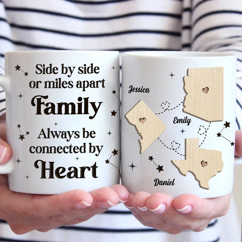 Cherishing Moments With Family This Holiday - Family Personalized Custom Mug - Christmas Gift For Family Members, Siblings, Brothers, Sisters