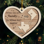 Distance Can’t Break The Bond We Share - Family Personalized Custom Ornament - Acrylic Custom Shaped - Christmas Gift For Family Members