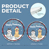 We Celebrate The Love Of Our Pets - Dog & Cat Personalized Custom Circle Glass Ornament - Christmas Gift For Pet Owners, Pet Lovers