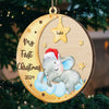 Your First Christmas Is Our Most Precious Gift - Family Personalized Custom Ornament - Wood Custom Shaped - Christmas Gift For Baby Kids, Newborn Baby, First Christmas