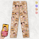 Custom Photo Best Grandma Ever - Family Personalized Custom Pajama Pants - Christmas Gift For Mom, Grandma