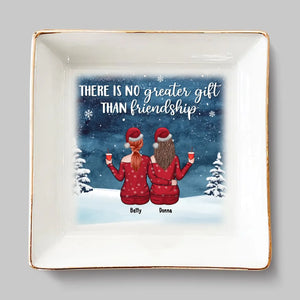 Friends Are Good For The Soul - Bestie Personalized Custom Jewelry Dish - Christmas Gift For Best Friends, BFF, Sisters