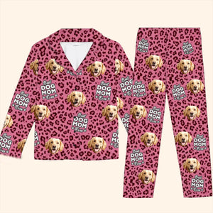 Pyjama personnalisé avec photo « Mon animal est mon bonheur » - Pyjama personnalisé pour chien et chat - Cadeau de Noël pour les propriétaires et les amoureux des animaux