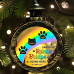 Every Rainbow Is A Reminder Of The Love We Shared - Memorial Personalized Custom Candlelight Lantern Ornament - Christmas Gift, Sympathy Gift For Pet Owners, Pet Lovers