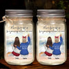 There Is No Greater Gift Than Friendship - Bestie Personalized Custom Mason Jar Light - Christmas Gift For Best Friends, BFF, Sisters