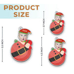 Custom Photo A Tiny Miracle Sent From Above - Family Personalized Custom Ornament - Acrylic Custom Shaped - Christmas Gift For Baby Kids, Newborn Baby
