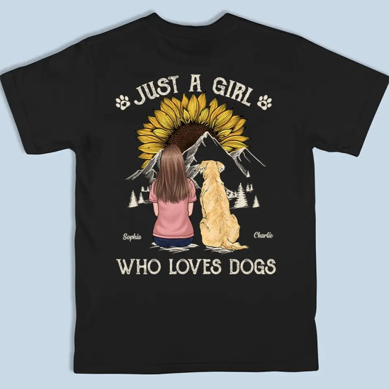 Just A Man Who Loves Pets - Dog & Cat Personalized Custom Back Printed Unisex T-shirt, Hoodie, Sweatshirt - Gift For Pet Owners, Pet Lovers