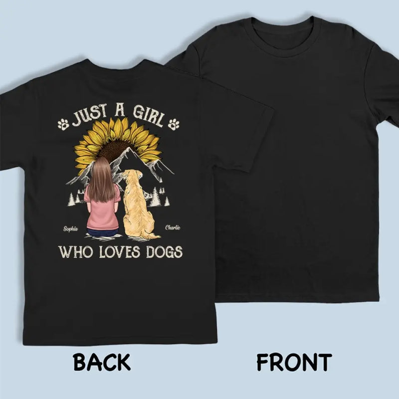 Just A Man Who Loves Pets - Dog & Cat Personalized Custom Back Printed Unisex T-shirt, Hoodie, Sweatshirt - Gift For Pet Owners, Pet Lovers