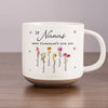 A Garden Of Love Grows In A Grandmother’s Heart - Family Personalized Custom Printed Pottery Mug - Gift For Mom, Grandma
