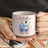 Cheers To You As You Step Into Fatherhood - Family Personalized Custom Printed Pottery Mug - Gift For Son, Grandson