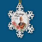 Custom Photo Resting In Heaven's Embrace - Memorial Personalized Custom Ornament - Metal Custom Shaped - Sympathy Gift, Christmas Gift For Family Members