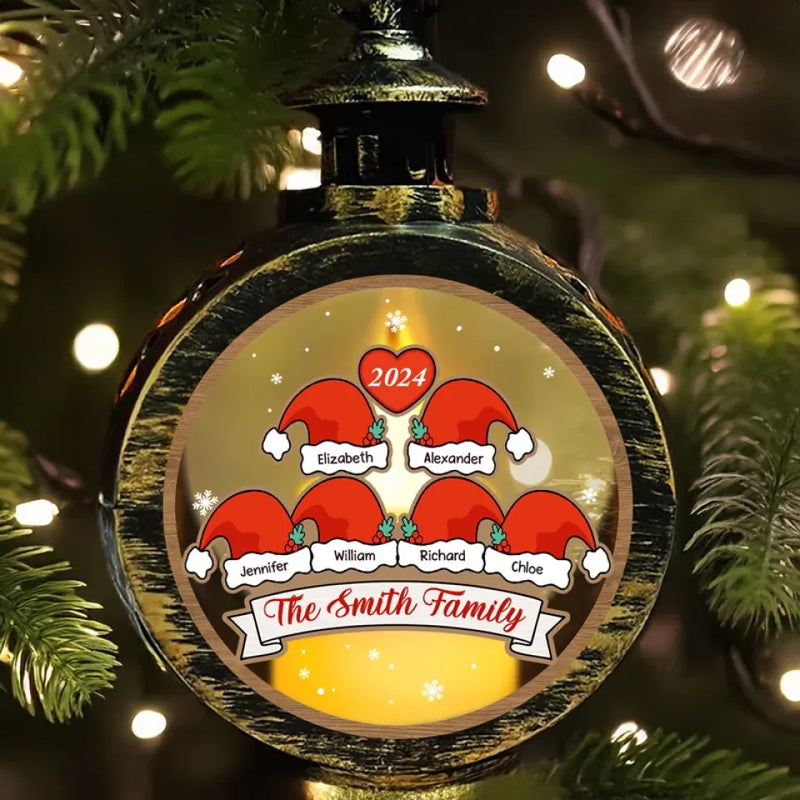 The Best Part Of Christmas - Family Personalized Custom Candlelight Lantern Ornament - Christmas Gift For Family Members
