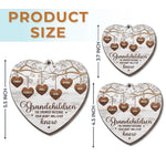 Grandma's Love Is Forever In Bloom - Family Personalized Custom Ornament - Wood Custom Shaped - Christmas Gift For Grandma
