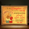 I Wish You Joy And Peace - Family Personalized Custom Frame Light Box - Gift For Mom, Daughter