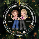 We're More Than Friends - Bestie Personalized Custom Ornament - Acrylic Custom Shaped - Christmas Gift For Best Friends, BFF, Sisters